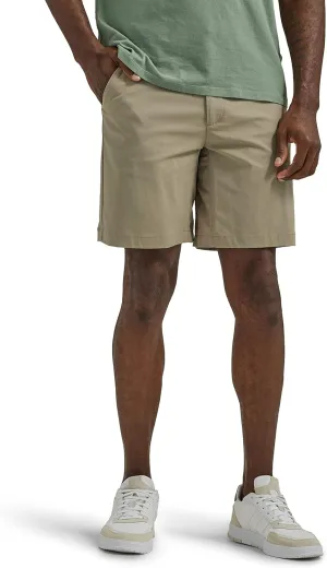 Lee Men's Extreme Motion Regular Fit Synthetic Flat Front Short