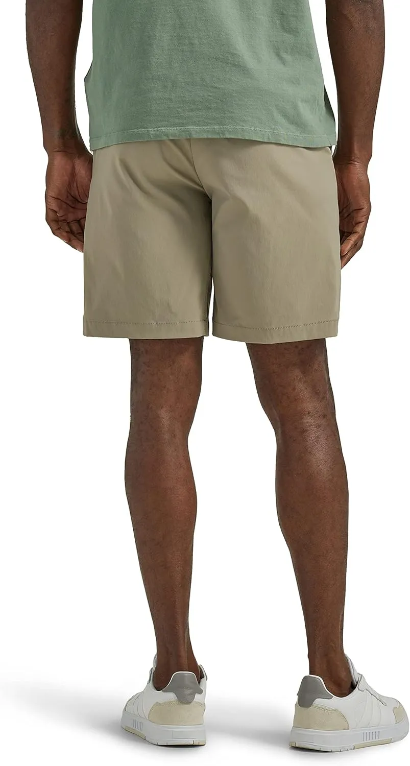 Lee Men's Extreme Motion Regular Fit Synthetic Flat Front Short