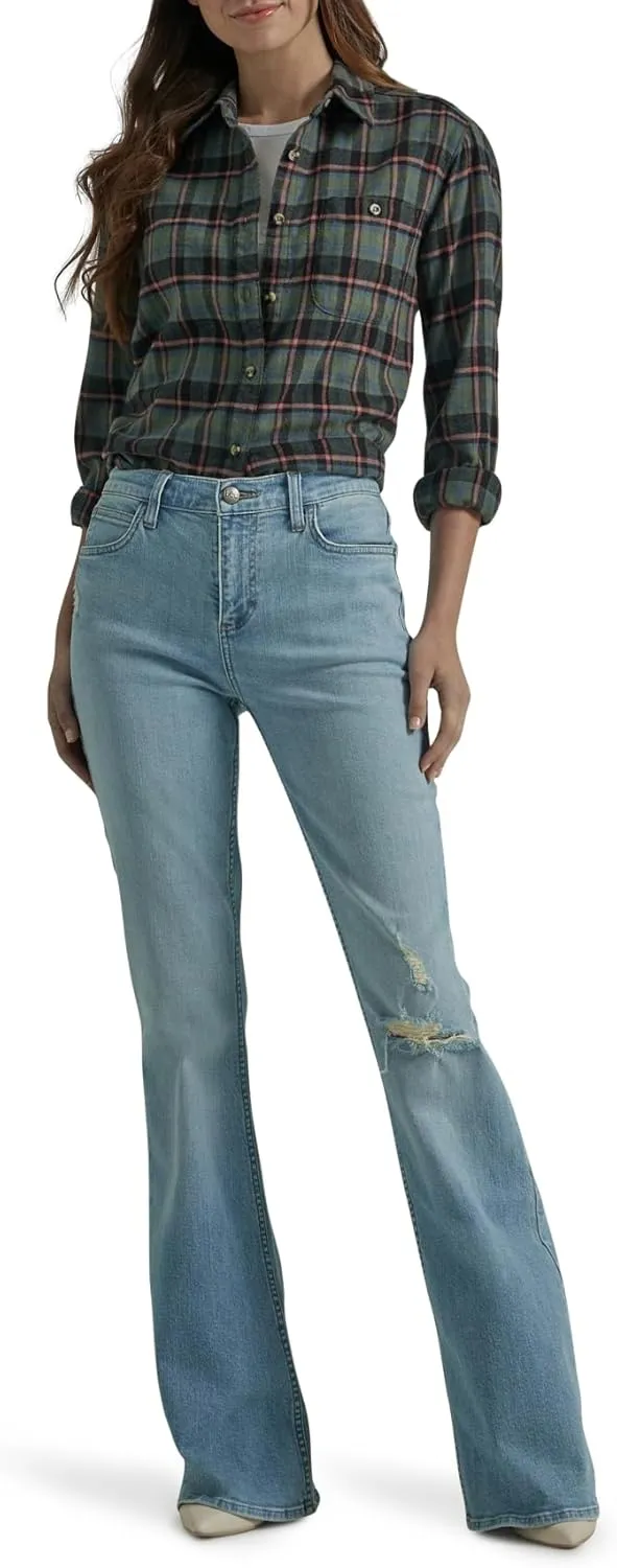 Lee Women's Legendary Mid Rise Flare Jean