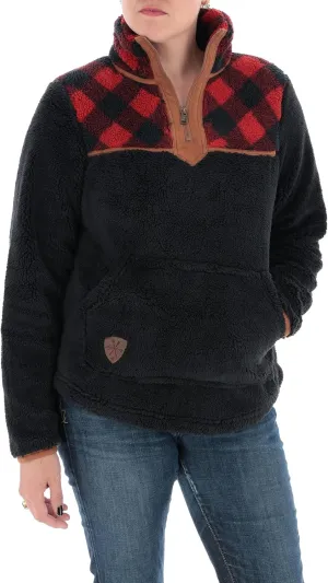 Legendary Whitetails Women's Fuzzy Hide Fleece Pullover 1/4 Zip
