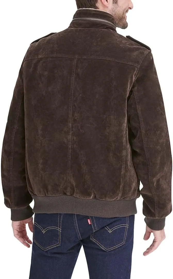 Levi's Mens Faux Leather Aviator Bomber Jacket (Regular & Big & Tall Sizes)