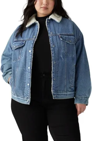 Levi's Women's 90s Sherpa Trucker Jacket (Standard and Plus)