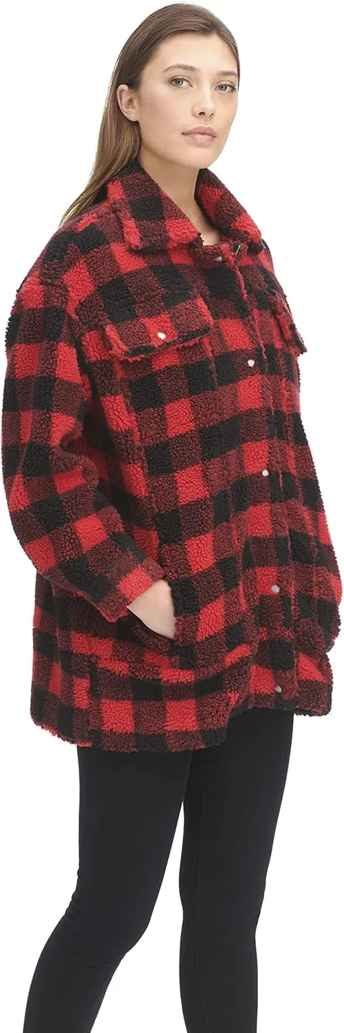 Levi's Women's Oversized Long Sherpa Trucker Jacket (Standard and Plus Sizes)