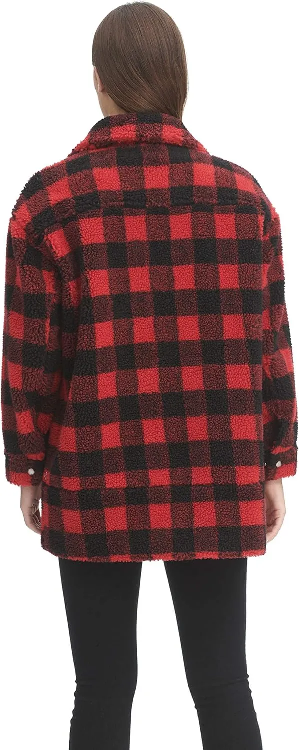 Levi's Women's Oversized Long Sherpa Trucker Jacket (Standard and Plus Sizes)