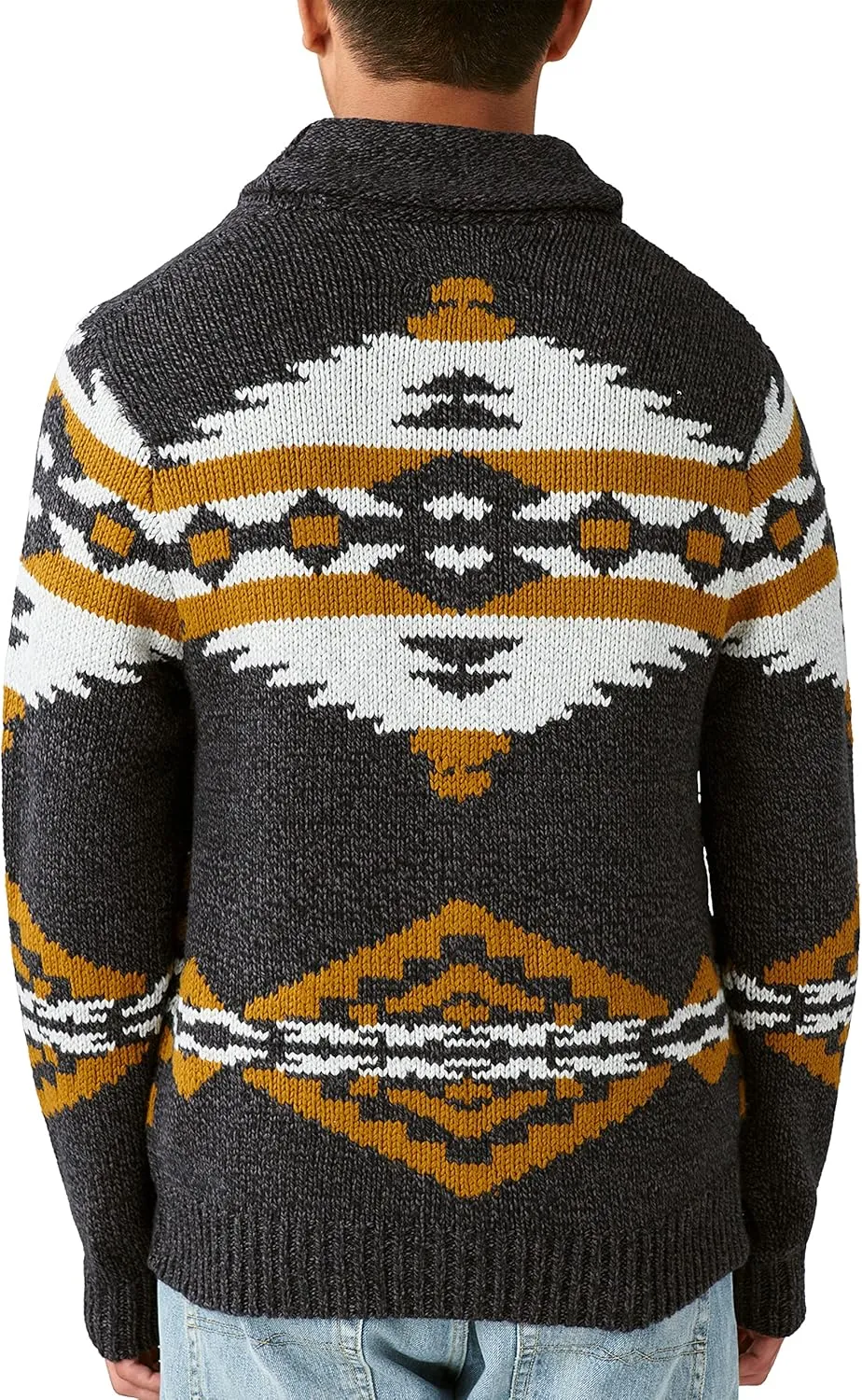 Lucky Brand Men's Legacy Print Shawl Cardigan