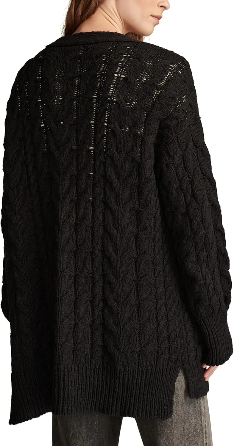 Lucky Brand Women's Cable Crew Cardi
