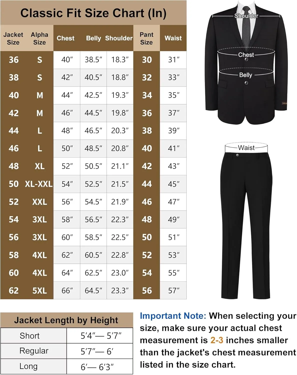 Men's Suits Classic Fit 2 Piece Suit 2 Button Single Breasted Lightweight Suit Jacket & Flat Pants for Business & Formal