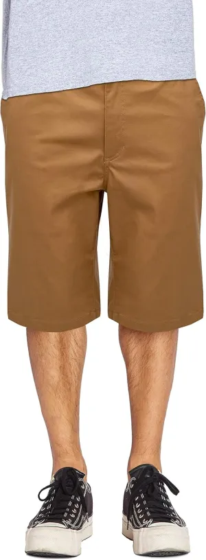 Mens Work Shorts Pants - Casual Stretch Cotton Twill Chino Slim Fit Multi Pocket Regular Big Sizes 30~46