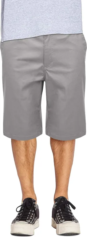 Mens Work Shorts Pants - Casual Stretch Cotton Twill Chino Slim Fit Multi Pocket Regular Big Sizes 30~46