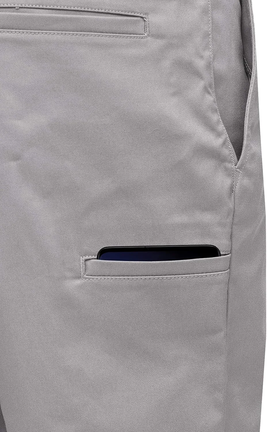 Mens Work Shorts Pants - Casual Stretch Cotton Twill Chino Slim Fit Multi Pocket Regular Big Sizes 30~46