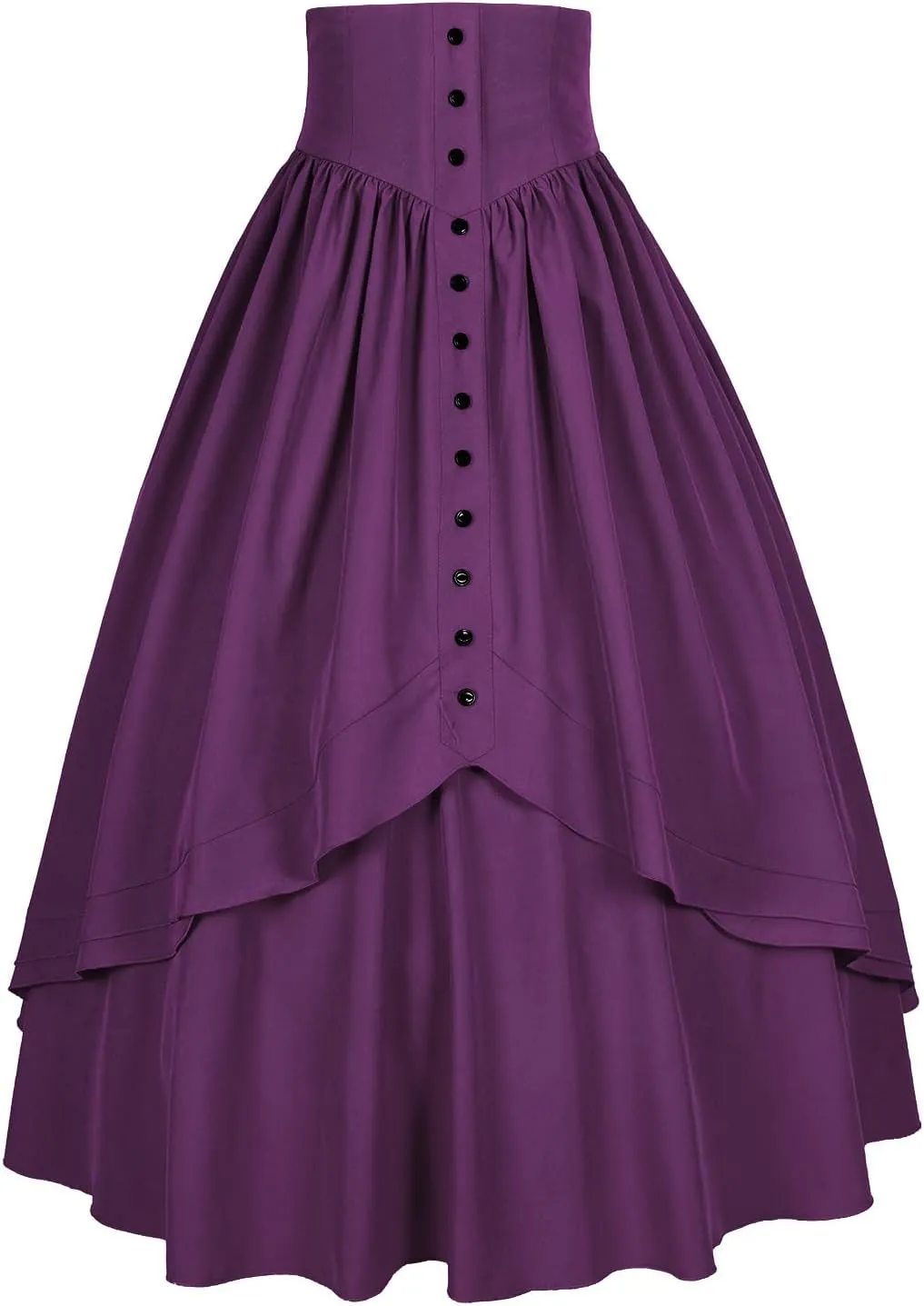 Mingyuezai Women Victorian Skirt Medieval Renaissance Peasant Skirt