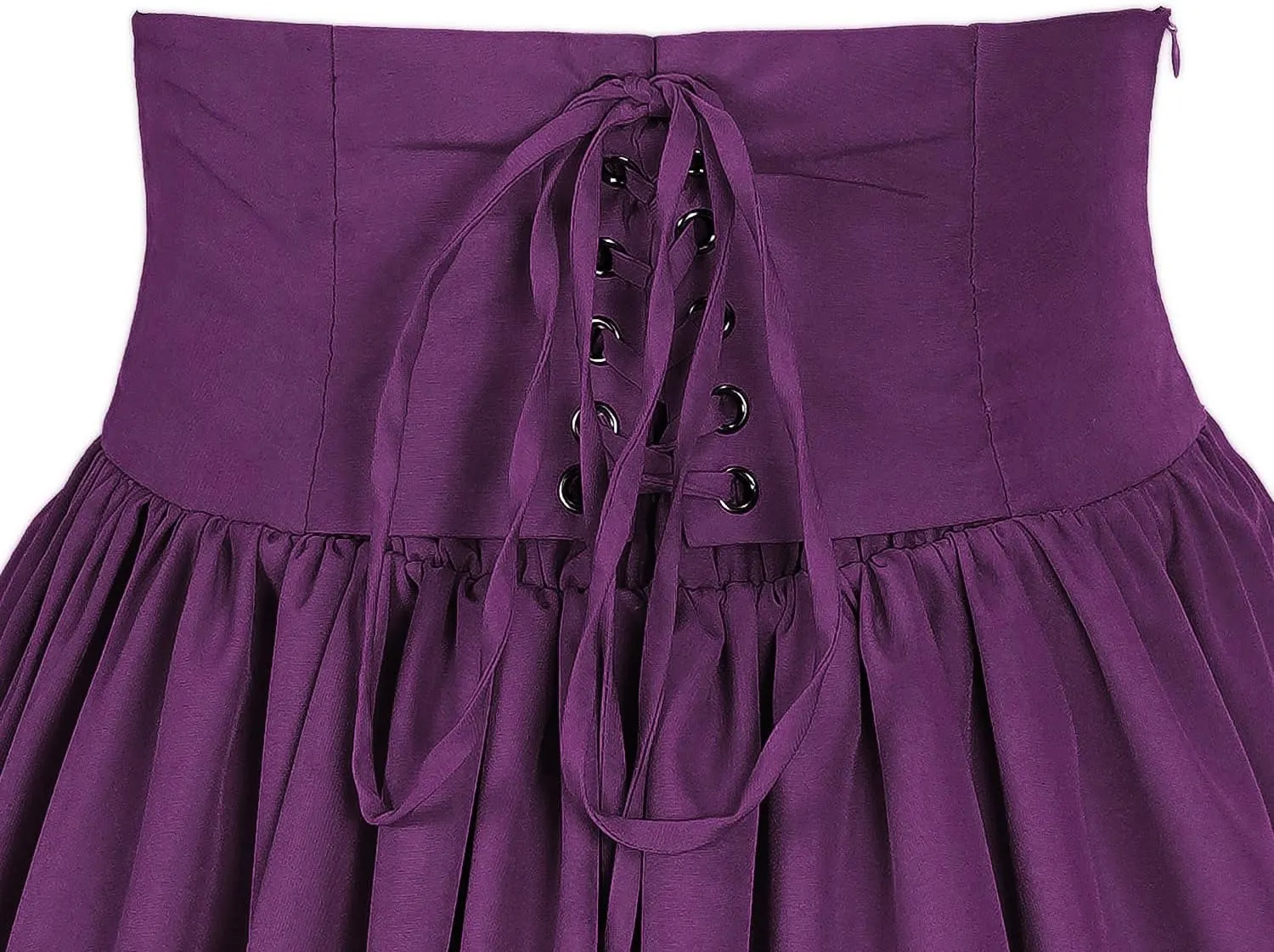 Mingyuezai Women Victorian Skirt Medieval Renaissance Peasant Skirt