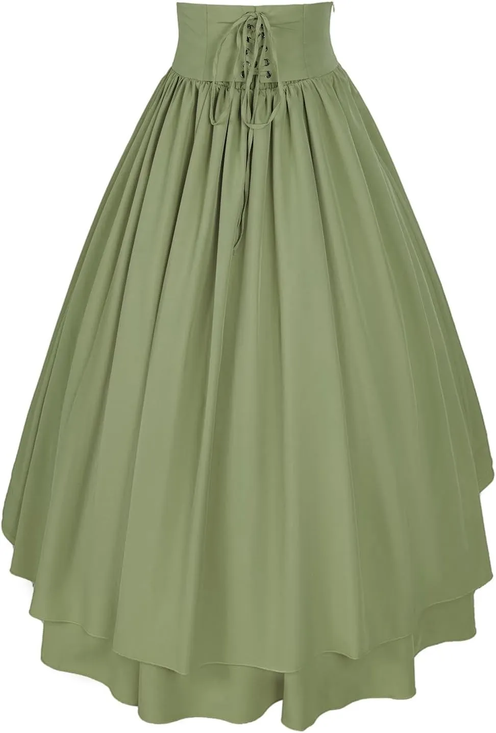 Mingyuezai Women Victorian Skirt Medieval Renaissance Peasant Skirt