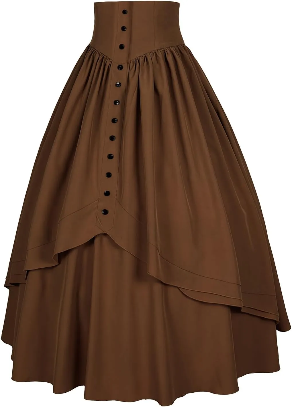 Mingyuezai Women Victorian Skirt Medieval Renaissance Peasant Skirt