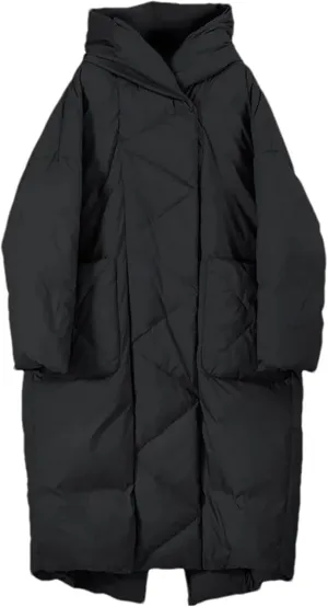 Mnjyihy Women Fashion Winter Thicked Warm Outwear Length Hooded White Duck Down Jacket