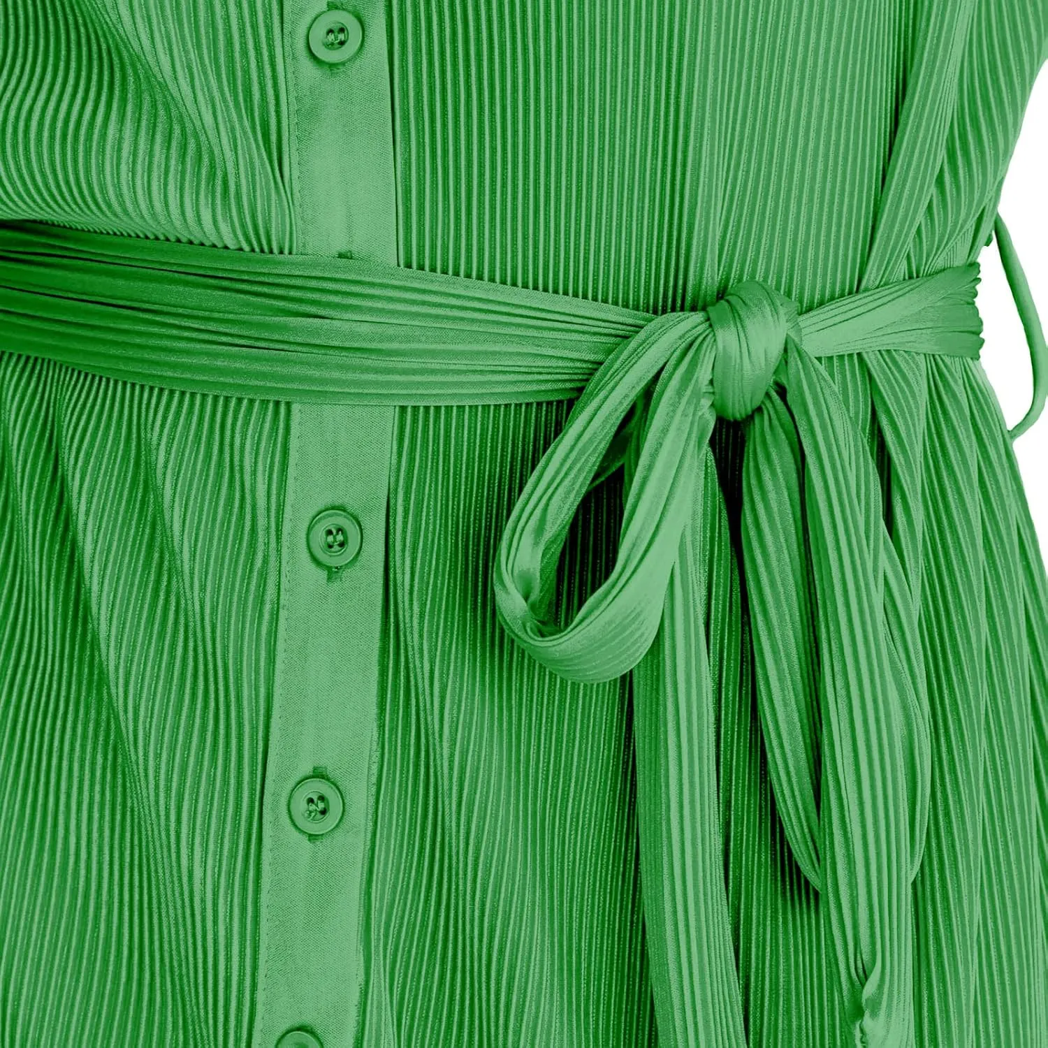 Neufigr Shirt Dresses for Women Summer Dresses Vneck Long Sleeve Mini Button Down Dress Casual Ruffle Tunic Tops with Belt