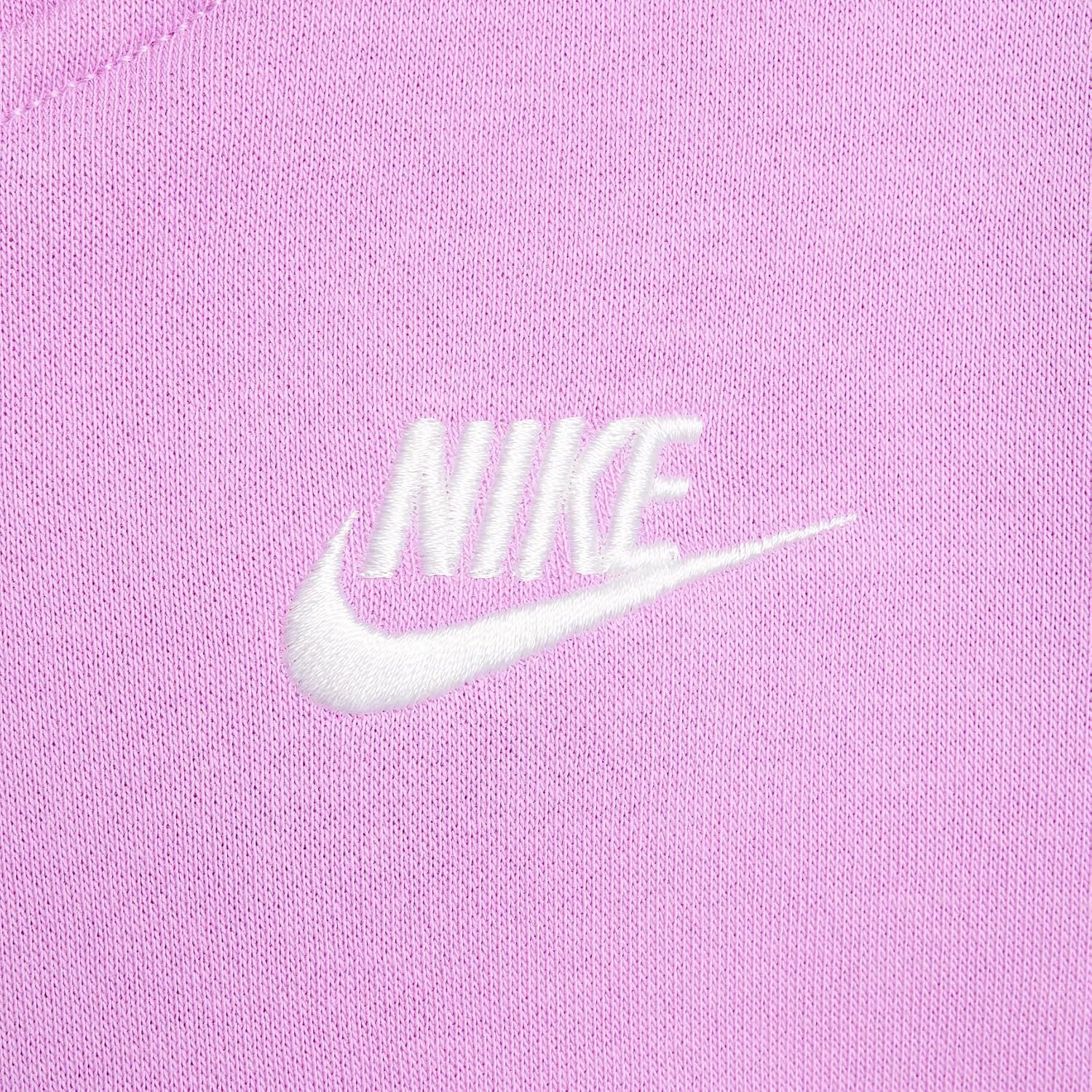 Nike Sportswear Club Fleece Big Kids' Oversized Pullover Hoodie (FZ5579-532, Rush Fuchsia/White)