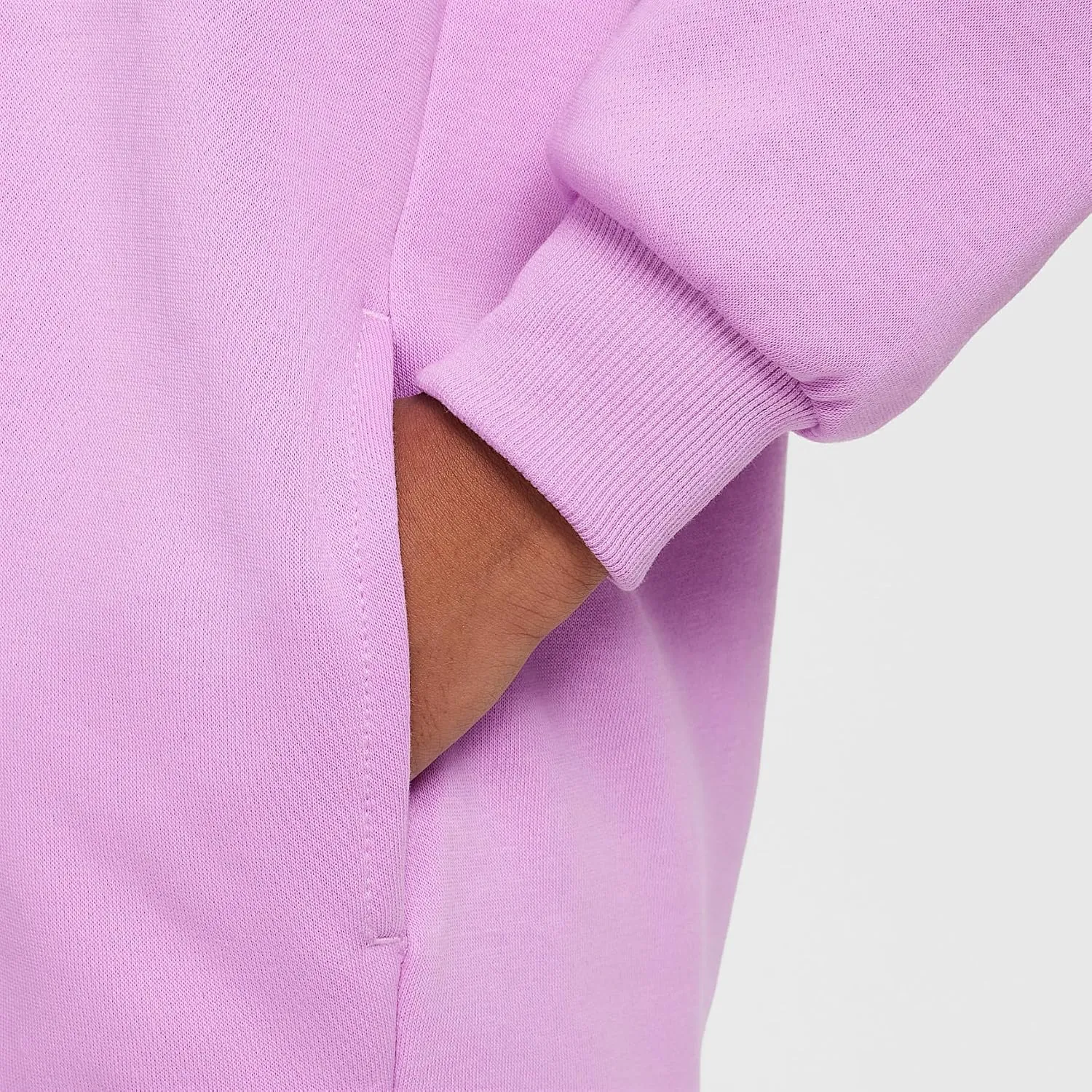 Nike Sportswear Club Fleece Big Kids' Oversized Pullover Hoodie (FZ5579-532, Rush Fuchsia/White)