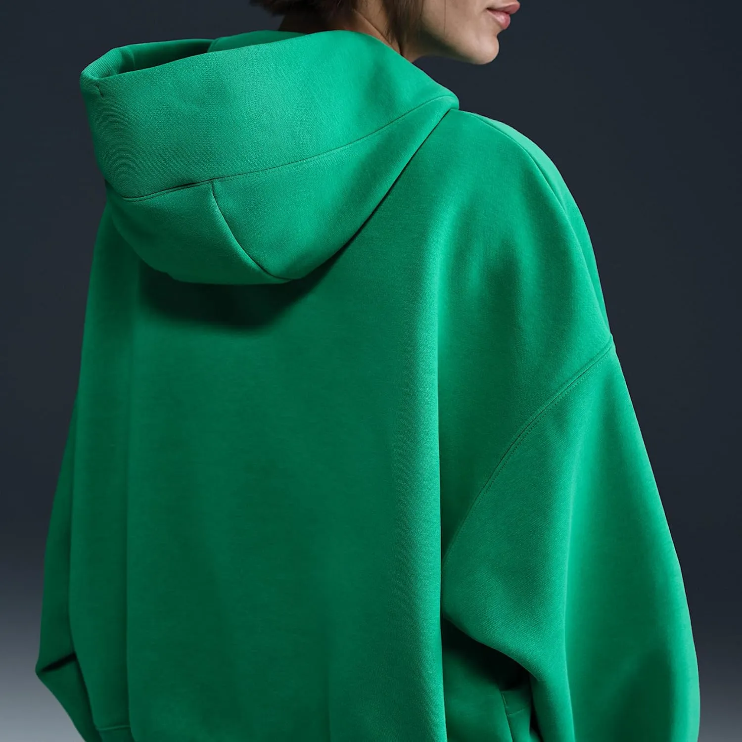 Nike Sportswear Phoenix Fleece Women's Over-Oversized Pullover Hoodie (DQ5858-324, Stadium Green/Sail)