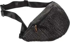 NOLITOY Belt Bag Woven Straw Travel Pouch Small Waist Pack Fashionable Pouch for Women