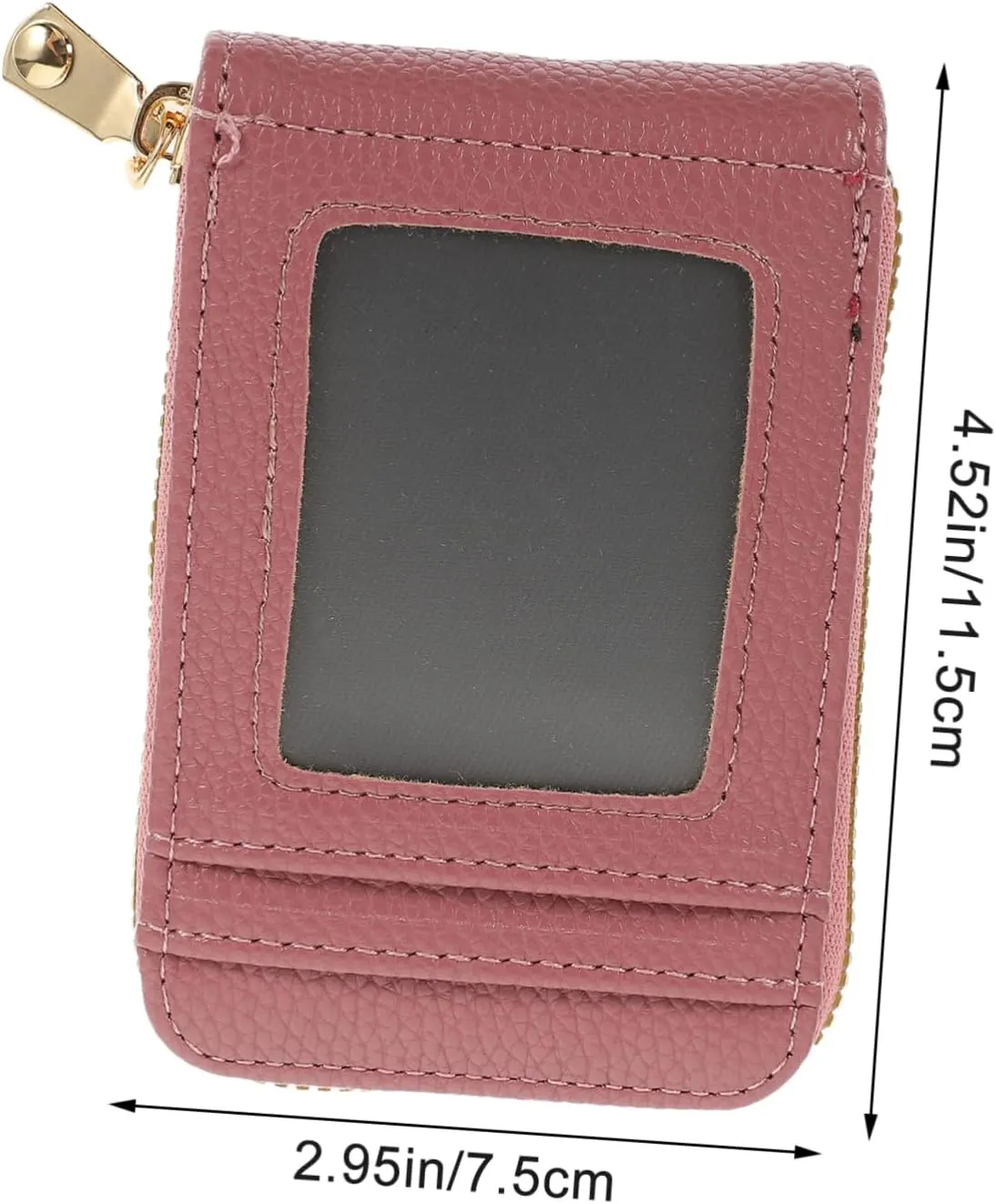 NOLITOY Leather Credit Card Holder Anti-static Card Bag Container Fashionable Pouch