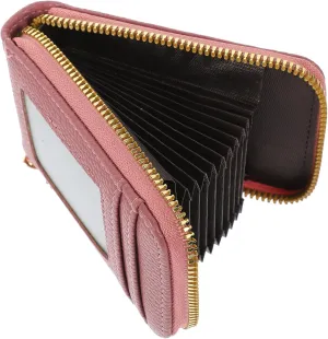 NOLITOY Leather Credit Card Holder Anti-static Card Bag Container Fashionable Pouch