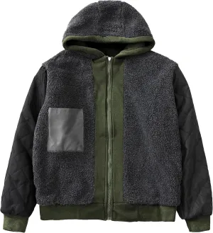 Outfitters Heavyweight Sherpa Lined Fleece Hoodie Sweatshirts for Men Winter Zip up Plus Size Jacket