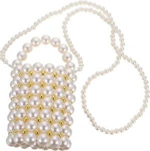 Oversized Crossbody Bag for Women Pearl Bucket Bag Fashionable Large Capacity