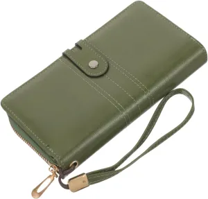 PartyKindom Women Long Wallet Fashionable Leather Clutch Purse with Capacity Portable Travel Wallet