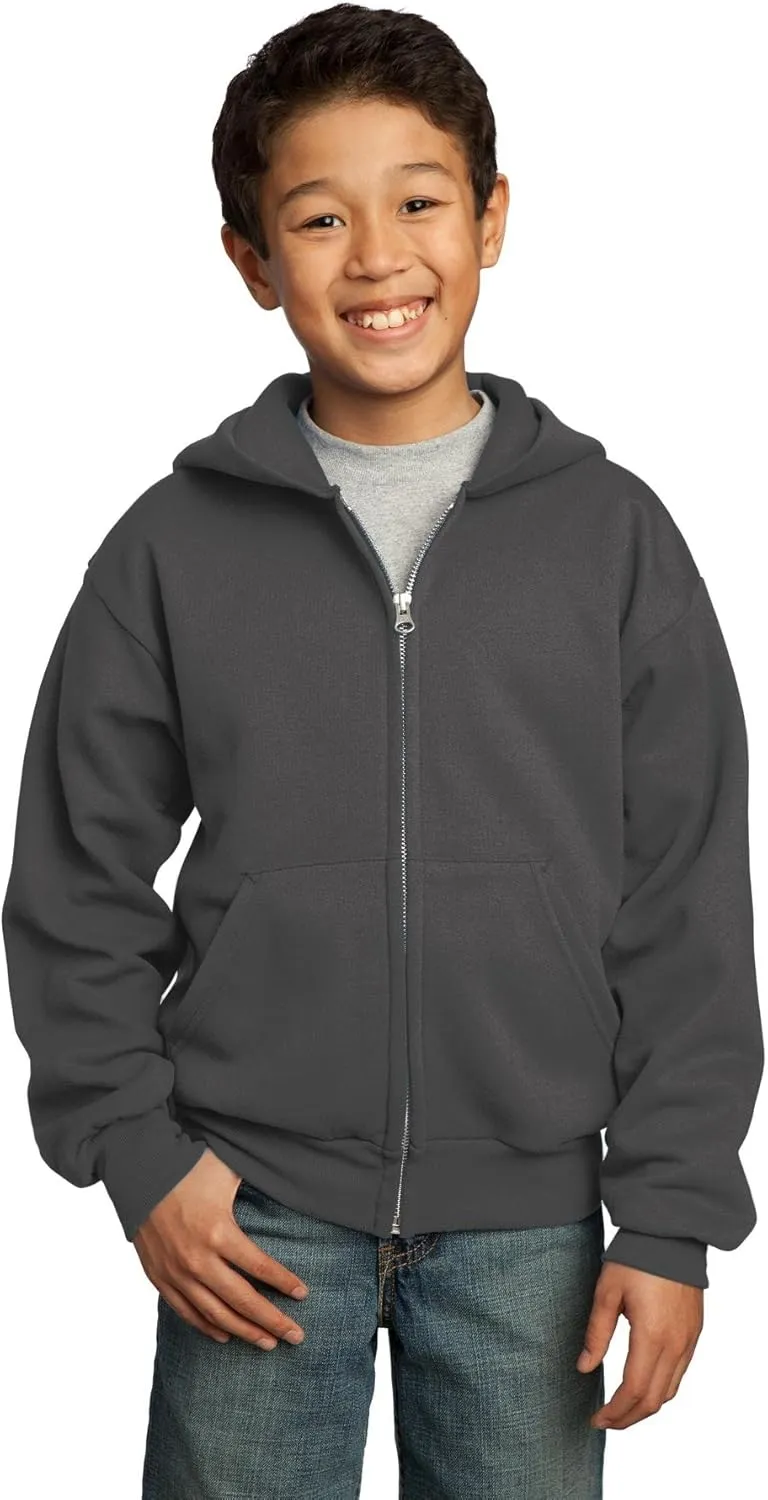 Port & Company Fleece Full Zip Hooded Sweatshirt (PC90YZH)