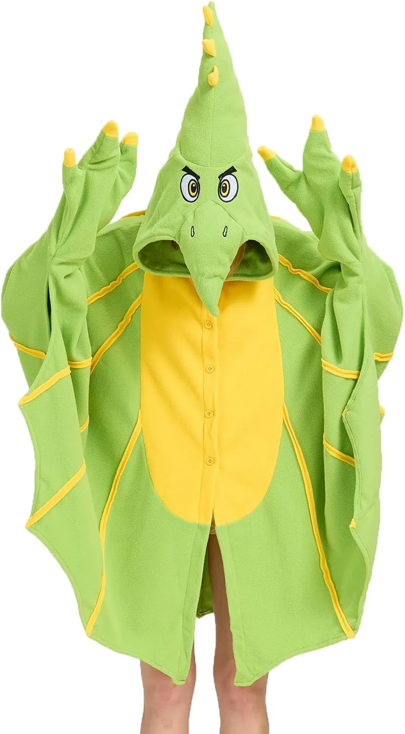Pterosaur Costume Pterosaur Hooded Halloween Costumes Party Cape Cosplay Adult