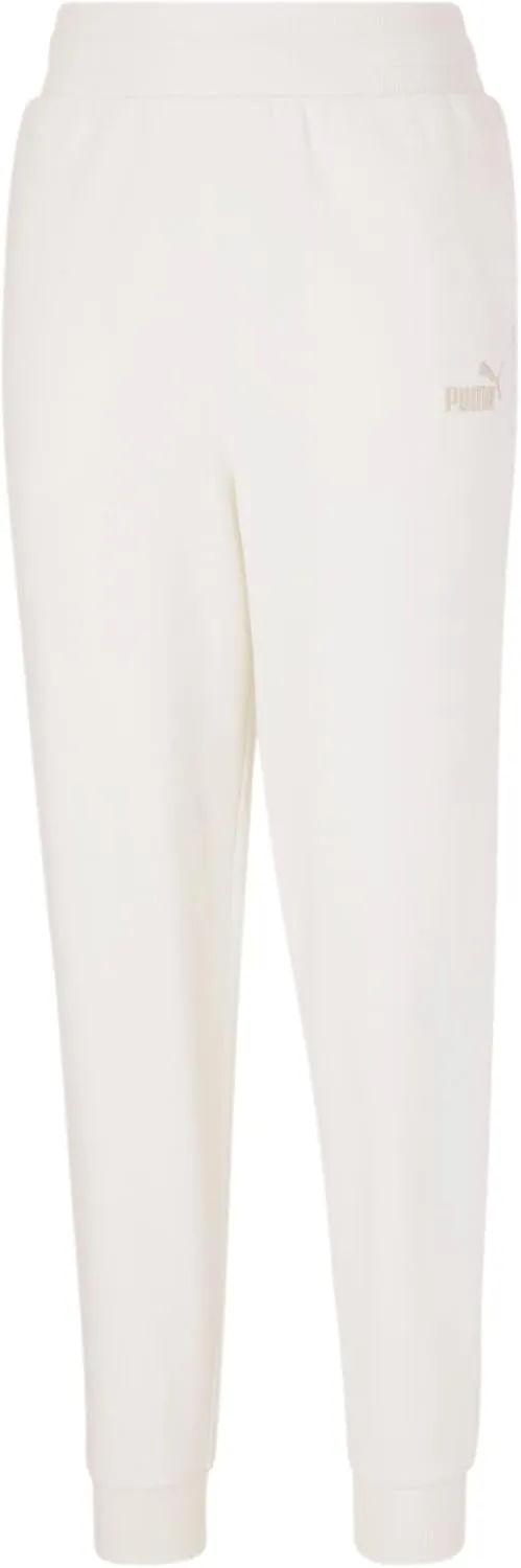PUMA Women's Essentials  Embroidery High Waist Fleece Pants