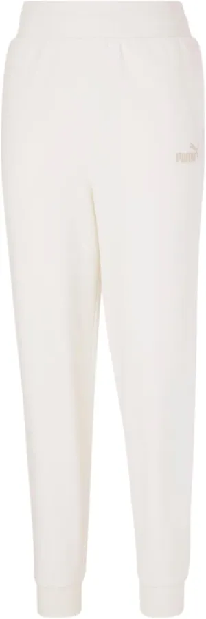 PUMA Women's Essentials  Embroidery High Waist Fleece Pants