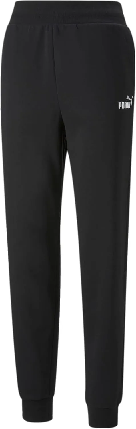 PUMA Women's Essentials  Embroidery High Waist Fleece Pants