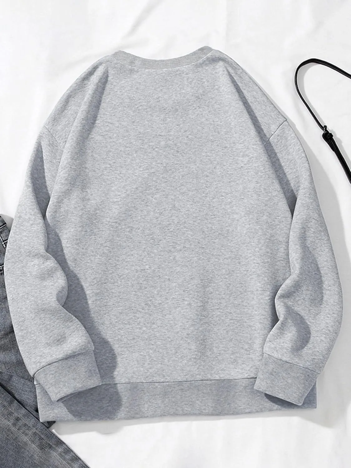 PYL GOD GOT ME Womens Crew Neck Long Sleeve Oversize Sweatshirt