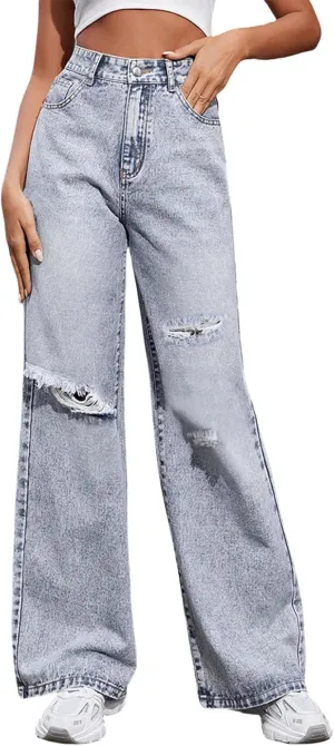 Retro Street Hip Hop Jeans Feng Shui Washed Old Straight Leg Wide Leg Pants Loose Floor Sweeping Jean for Tall