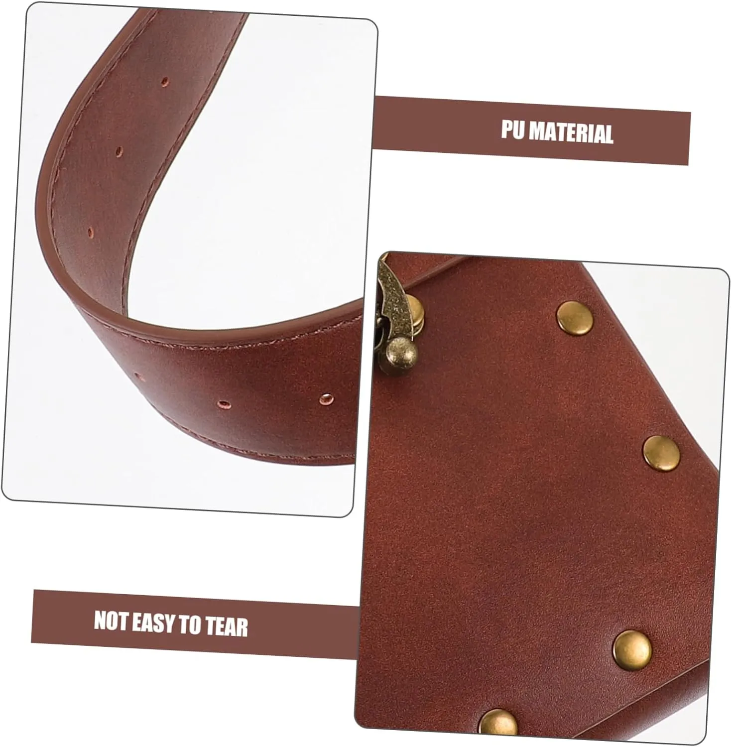 Retro Waist Pouch Fashionable Belt Bag Pu Material for Travel Everyday Use