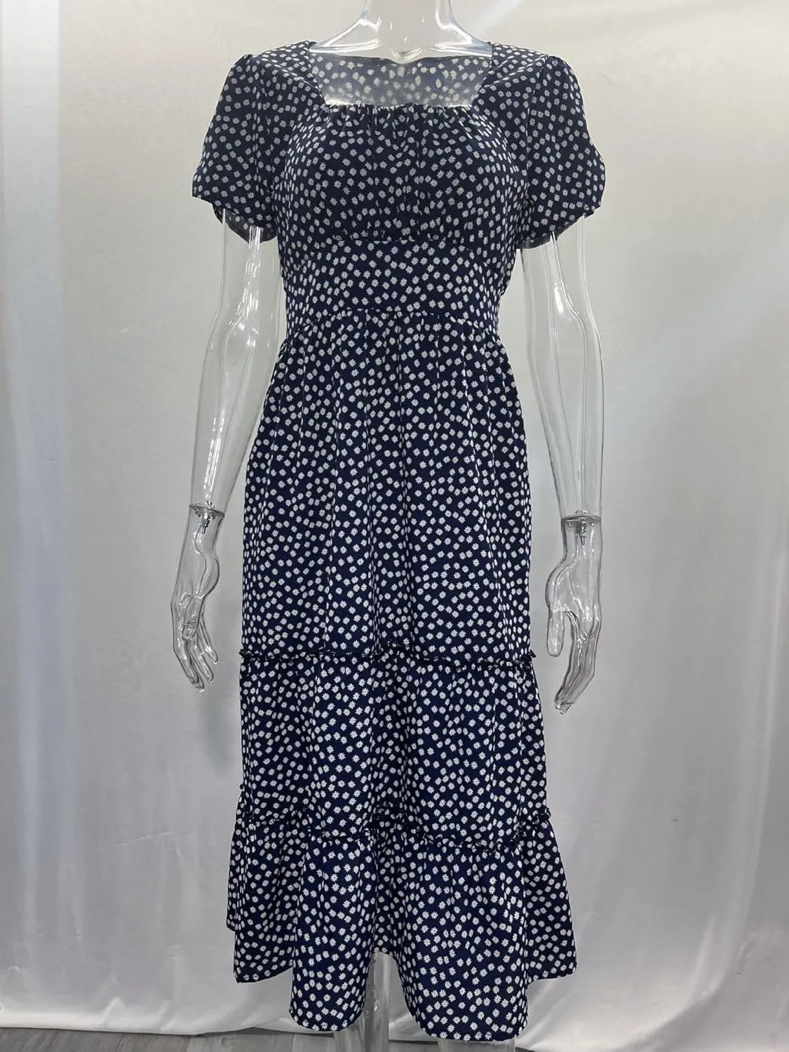 Roll Up Women's Spring Summer Dresses Party Casual Floral Print Boho Elegant Beautiful Cute Midi Long Maxi Dress