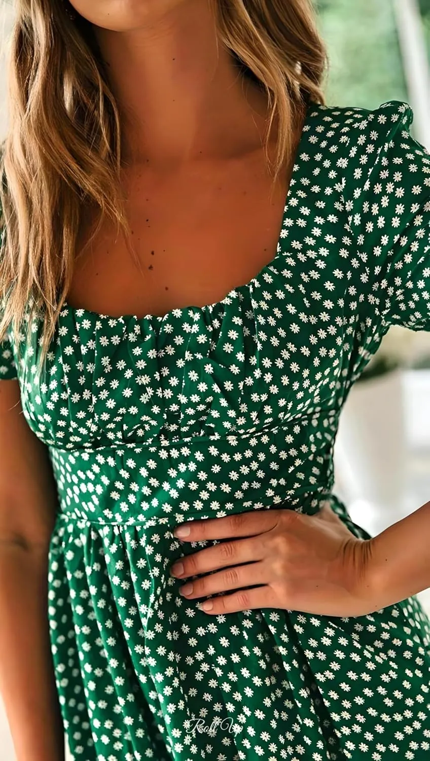 Roll Up Women's Spring Summer Dresses Party Casual Floral Print Boho Elegant Beautiful Cute Midi Long Maxi Dress
