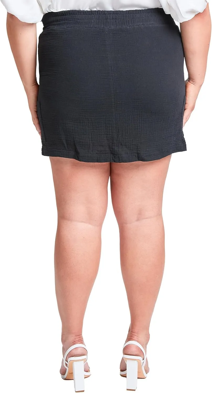 Royalty For Me Womens Womens Cotton Gauze Cargo Skort
