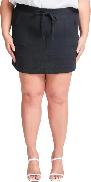 Royalty For Me Womens Womens Cotton Gauze Cargo Skort