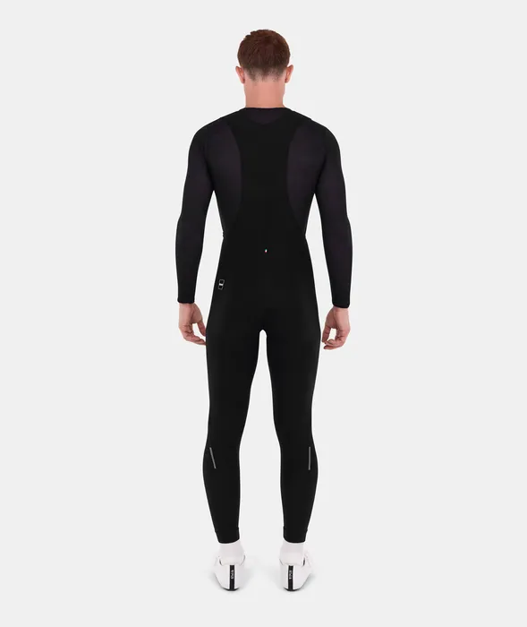 RTR Winter Thermal Bib Tights Men Black by Santini