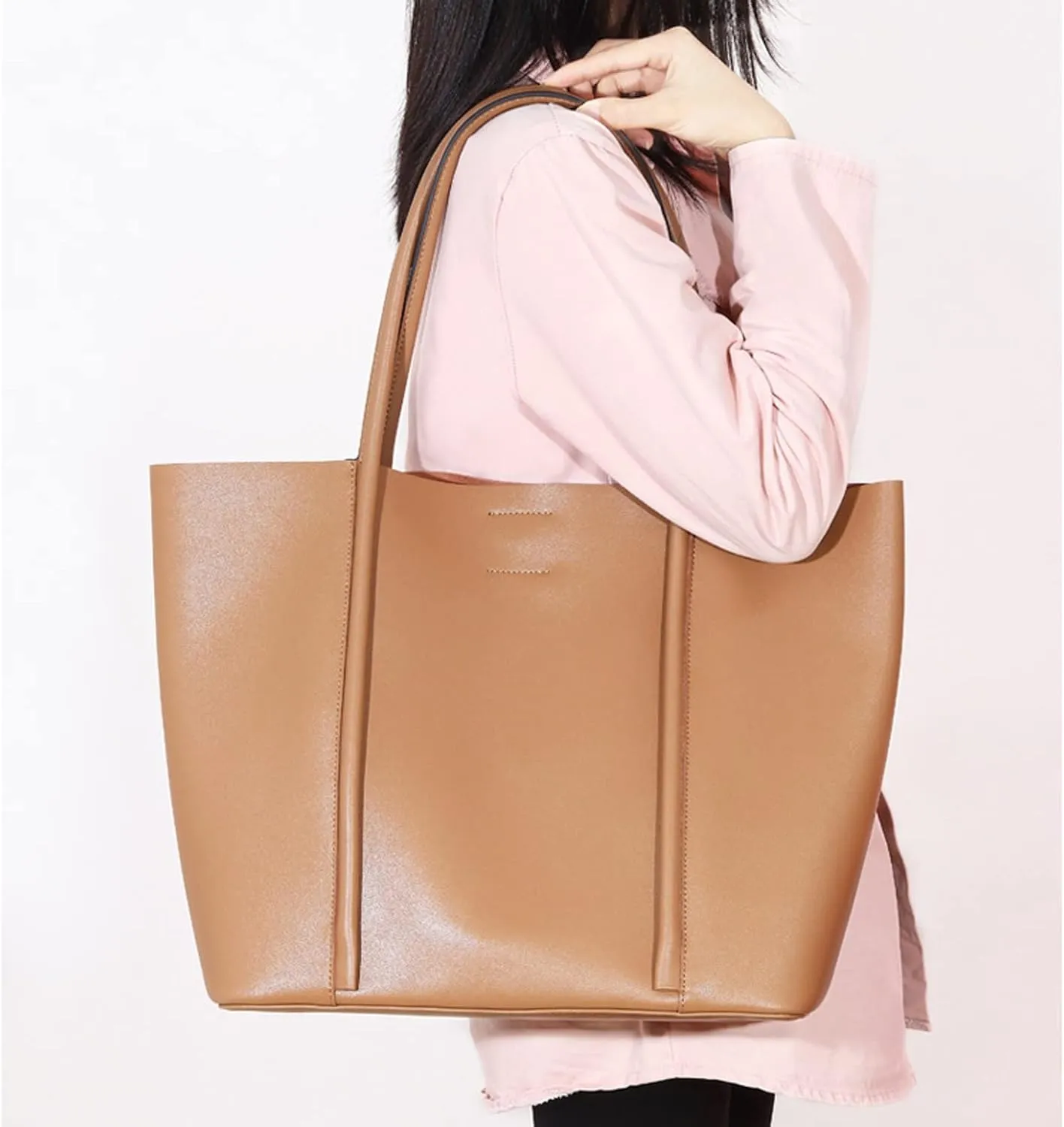 Shoulder All-match Bag For Commuting, Fashionable Single-shoulder Briefcase, Large-capacity Tote Female