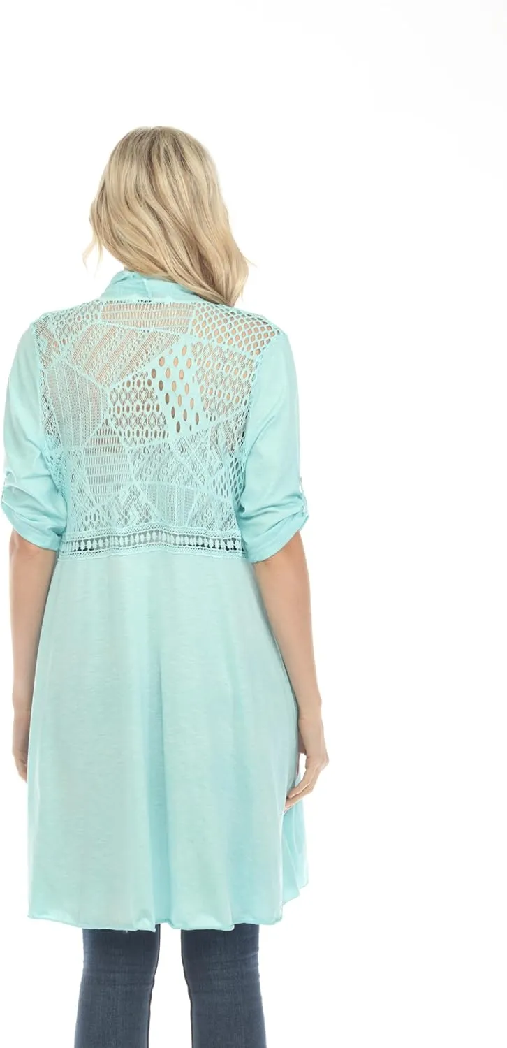 SIMPLY COUTURE Women's Plus Size Summer Casual Short Sleeve Tops Floral Lace Scoop Neck Top