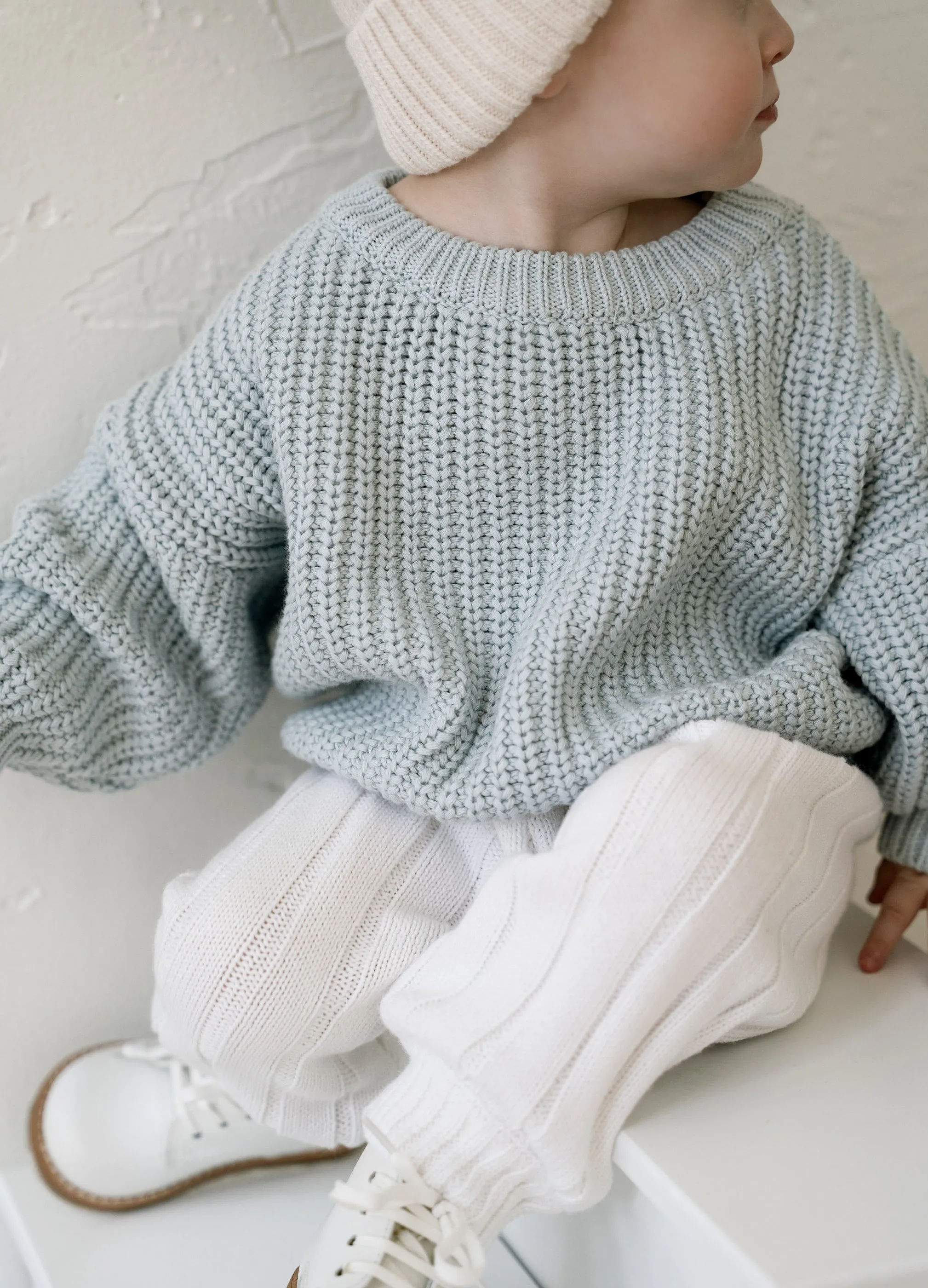 ‘Sky Blue’ Chunky Knit Sweater