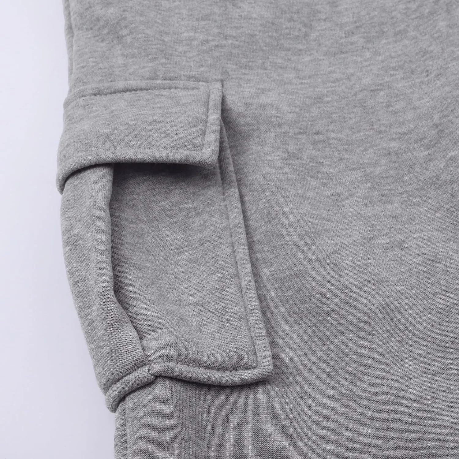 Slim Fit Cargo Pants Mens Multi-Pockets Solid Jpggers Sweatpants Drawstring Outdoor Athletic Cotton Lounge Track Pants