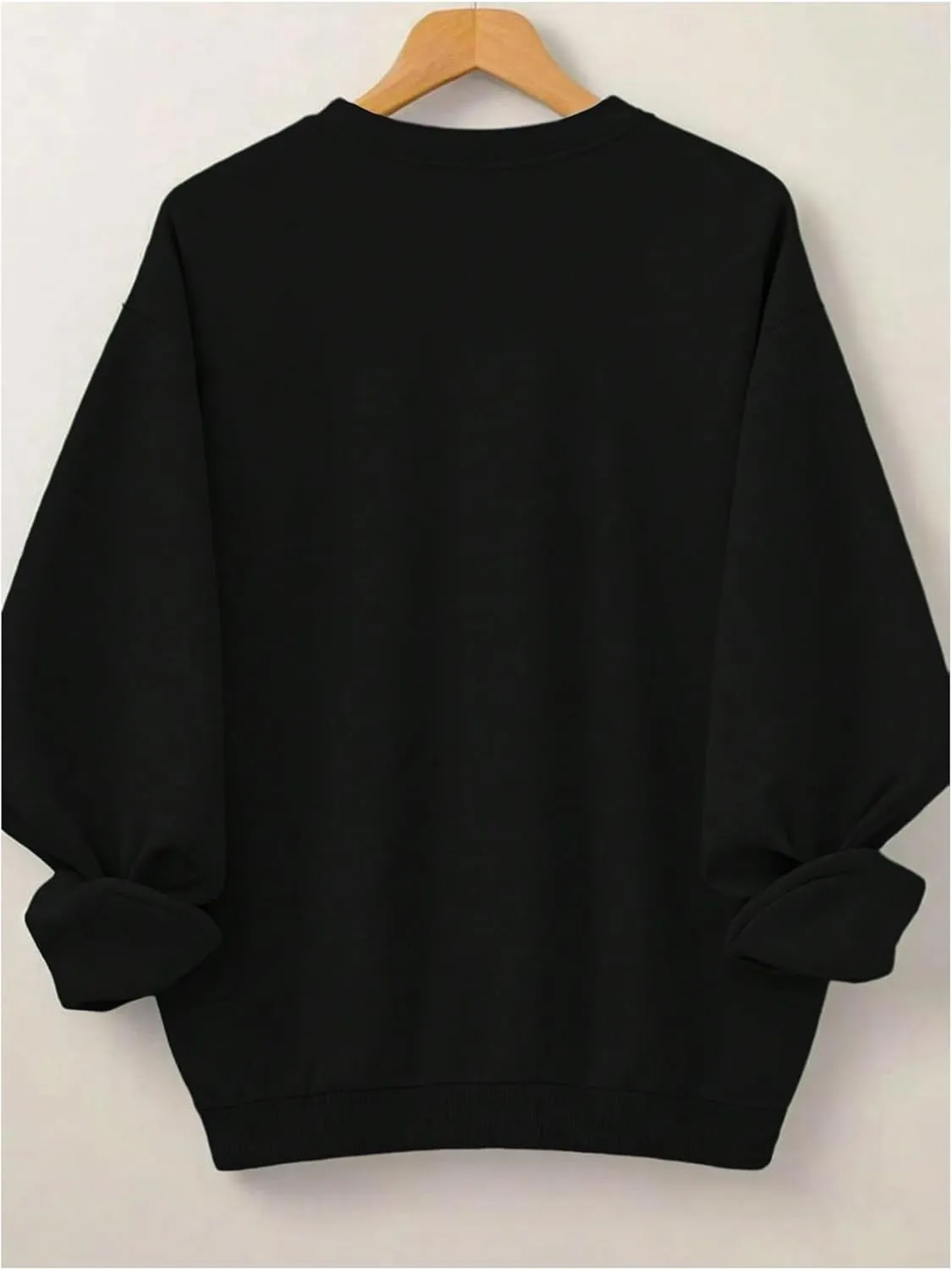 SOLY HUX Women's Plus Size Oversized Sweatshirt Letter Graphic Long Sleeve Crewneck Baggy Pullover Shirts