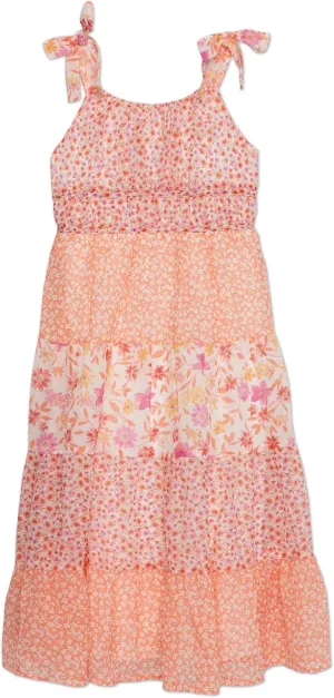 Speechless Girls' Sleeveless Maxi Chiffon Dress and Sunglasses