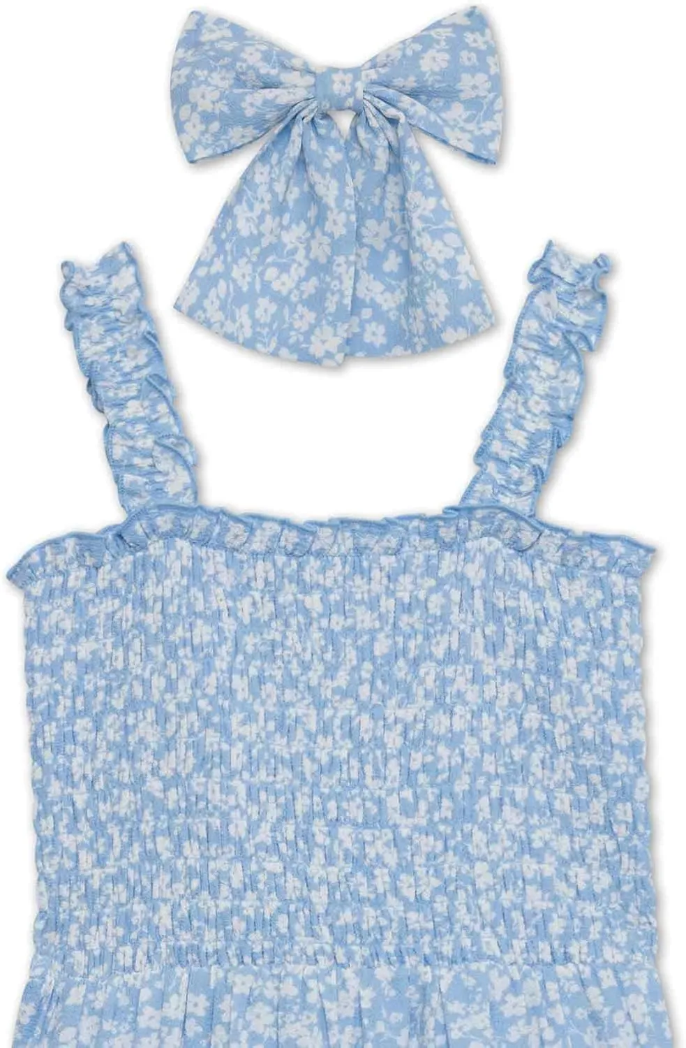 Speechless Girls' Sleeveless Smocked Maxi Sundress