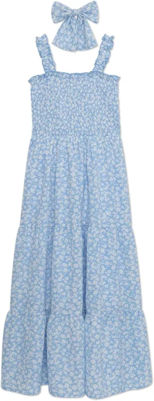 Speechless Girls' Sleeveless Smocked Maxi Sundress